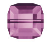 Crystal bead Swarovski cube 5601 6mm 2pcs 204 amethyst