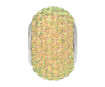 Crystal bead Swarovski BeCharmed Pave 80101 14mm 001LUMG crystal luminous green