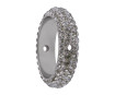 Krištolinis karoliukas Swarovski BeCharmed Pave ring 85001 16.5mm 215 black diamond