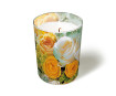Svece stikla traukā d=8.5cm h=10cm Bouquet of Roses