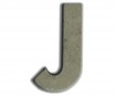 Concrete letter Aladine 7.8cm J