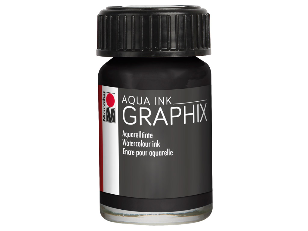 Akvarelltint Graphix 15ml 073 black