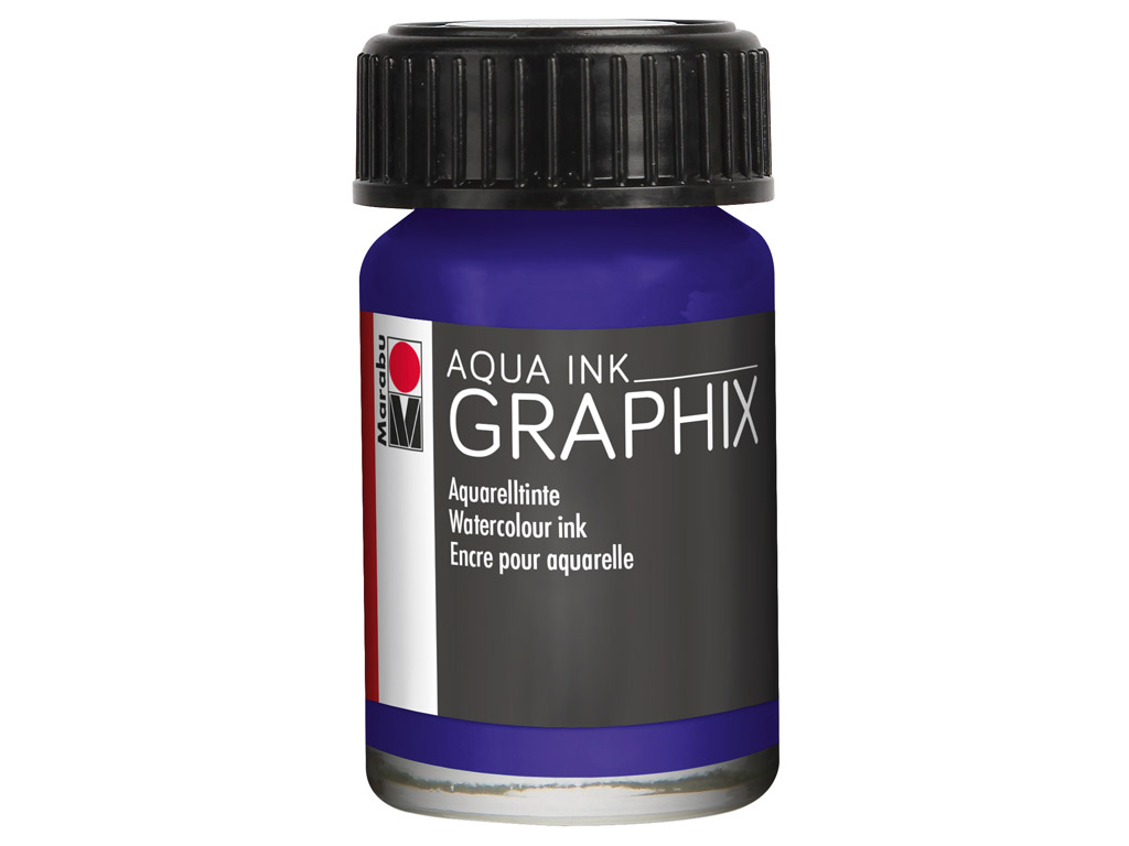 Akvarelltint Graphix 15ml 051 dark violet