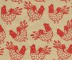 Lokta Paper A4 Printed Rooster Red on Natural