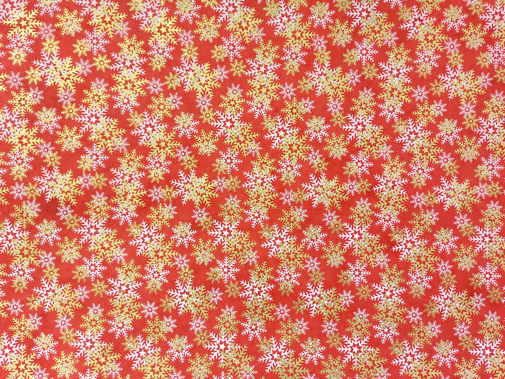 Nepaali paber 51x76cm Tiny Snowflakes on Red