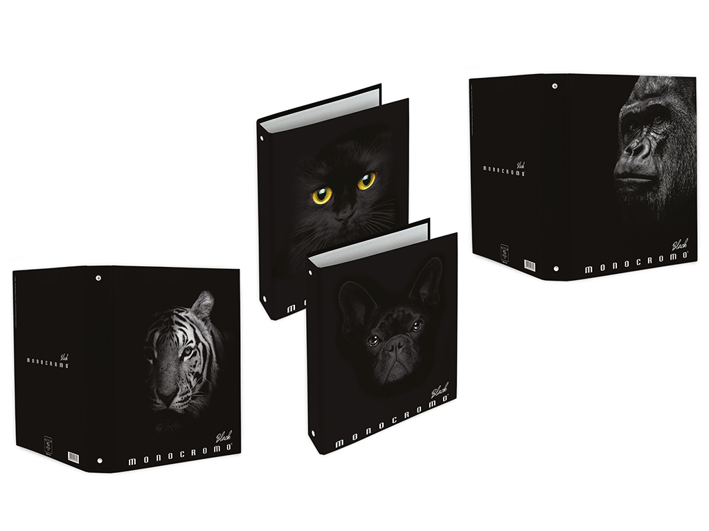 Ringbinder-4 Pigna A4 Monocromo Black