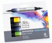 Watercolour markers set W&N Promarker double tip 6pcs