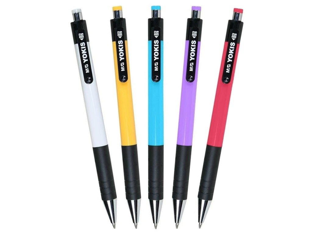 Ballpoint pen M&G Yokis 0.7 black assorted