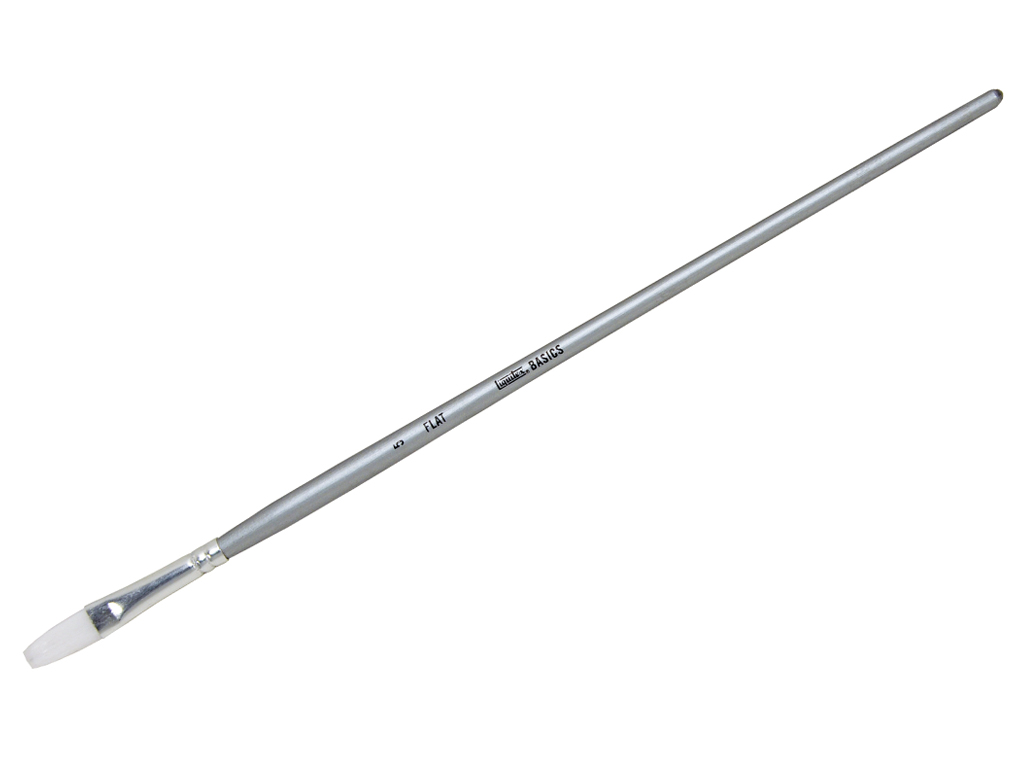 Brush Liquitex Basics synthetic flat 05 long handle
