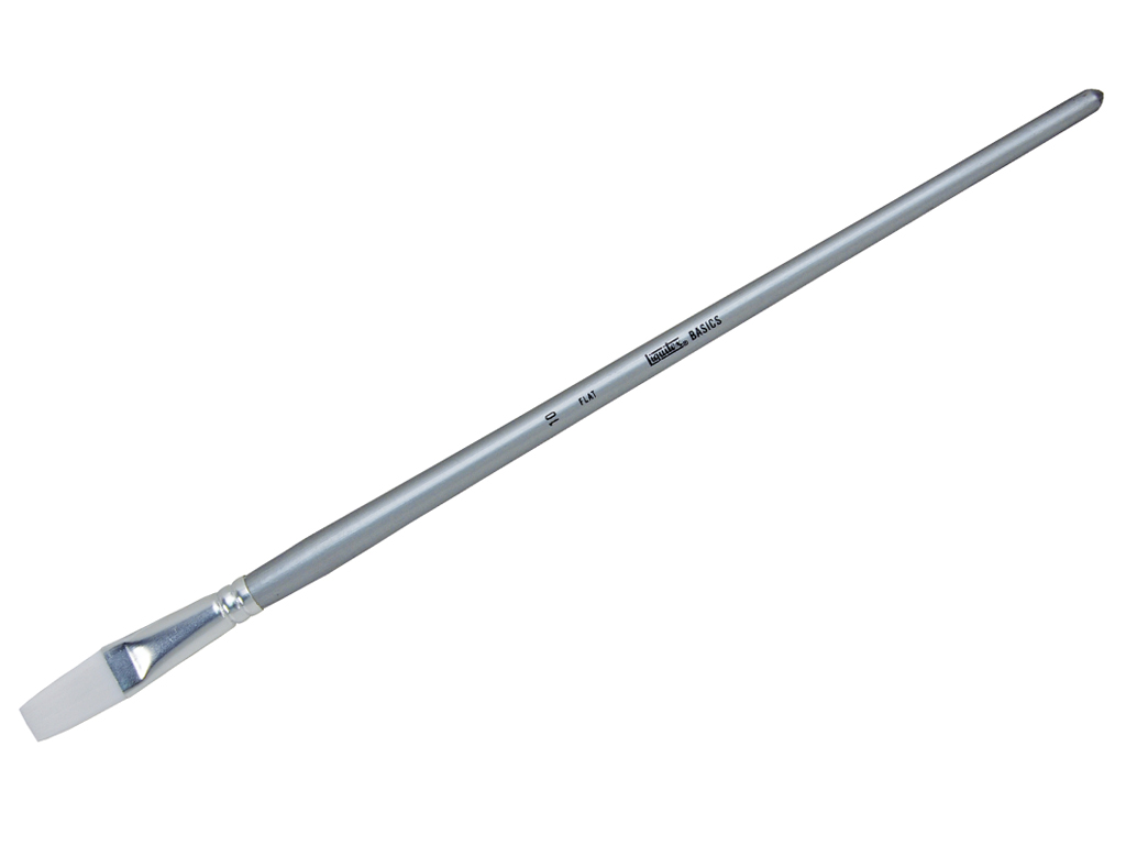 Brush Liquitex Basics synthetic flat 10 long handle