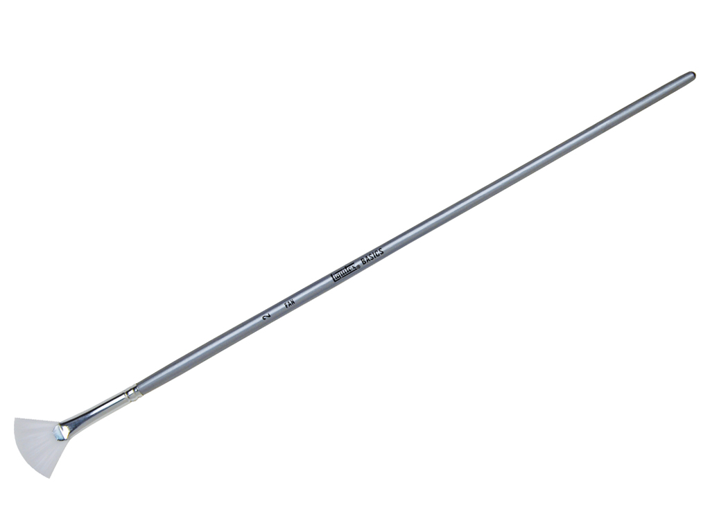 Brush Liquitex Basics synthetic fan 02 long handle