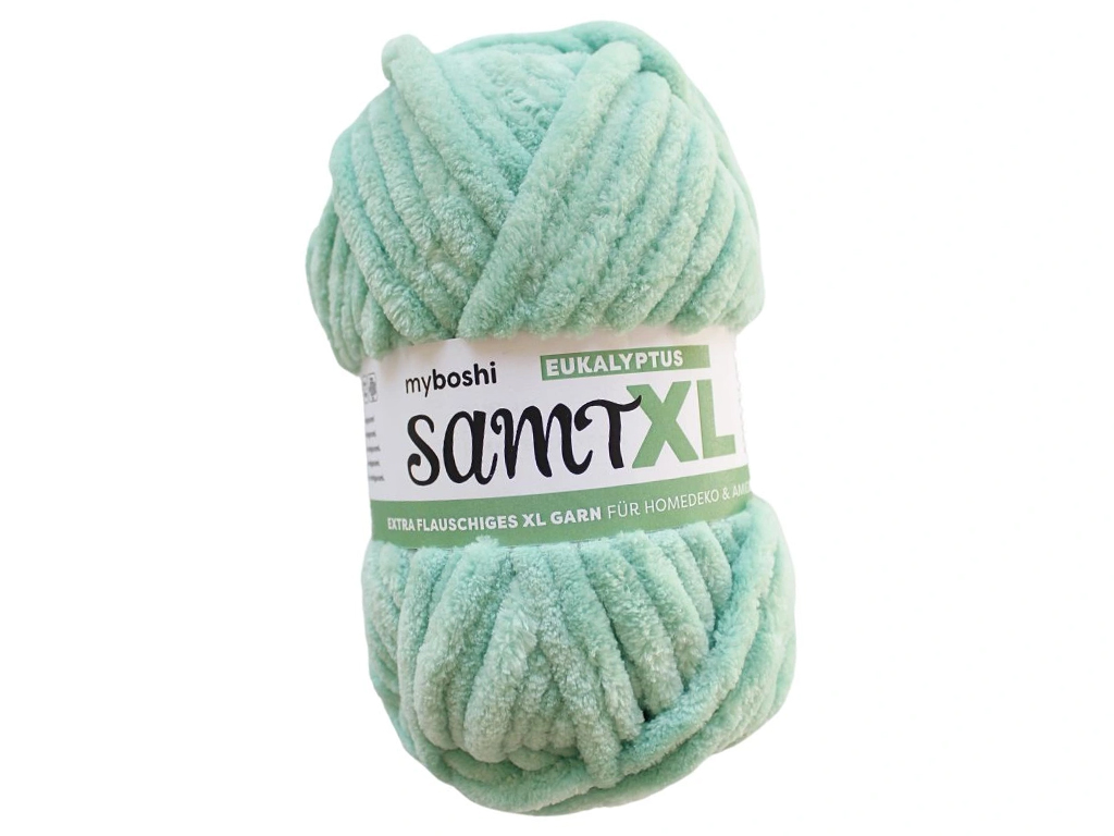 Lõng MyBoshi Samt XL 100% polüester 100g/40m eukalyptus