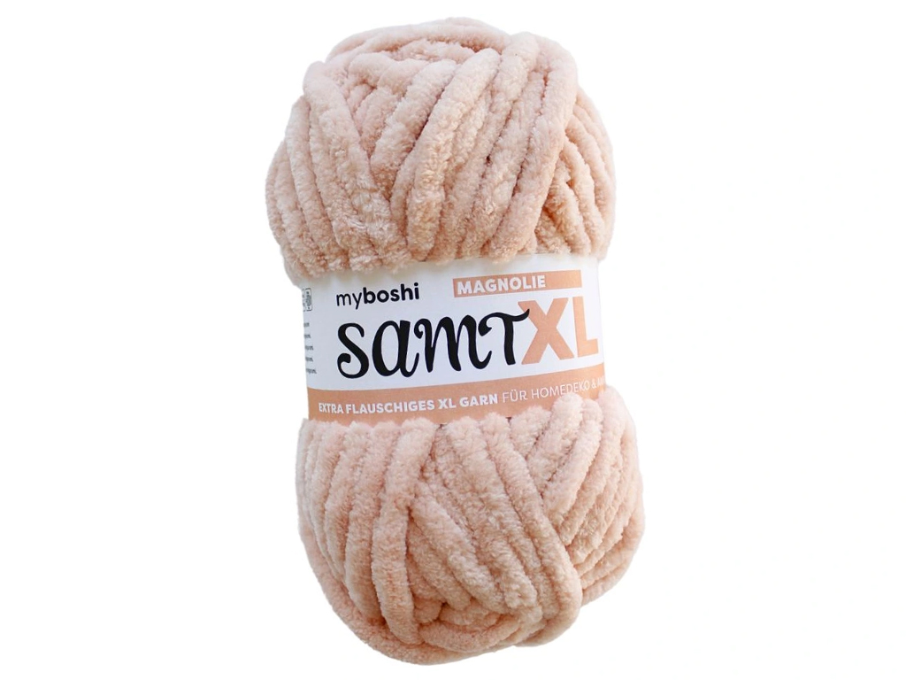 Lõng MyBoshi Samt XL 100% polüester 100g/40m magnolia