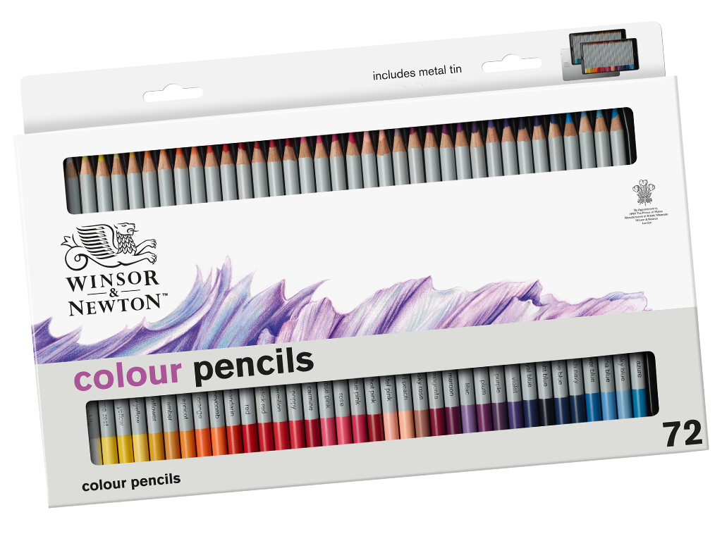 Värvipliiats W&N Studio 72tk metallkarbis
