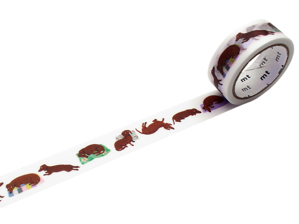 Washi teip mt Léa Maupetit 15mmx5m sausage dog