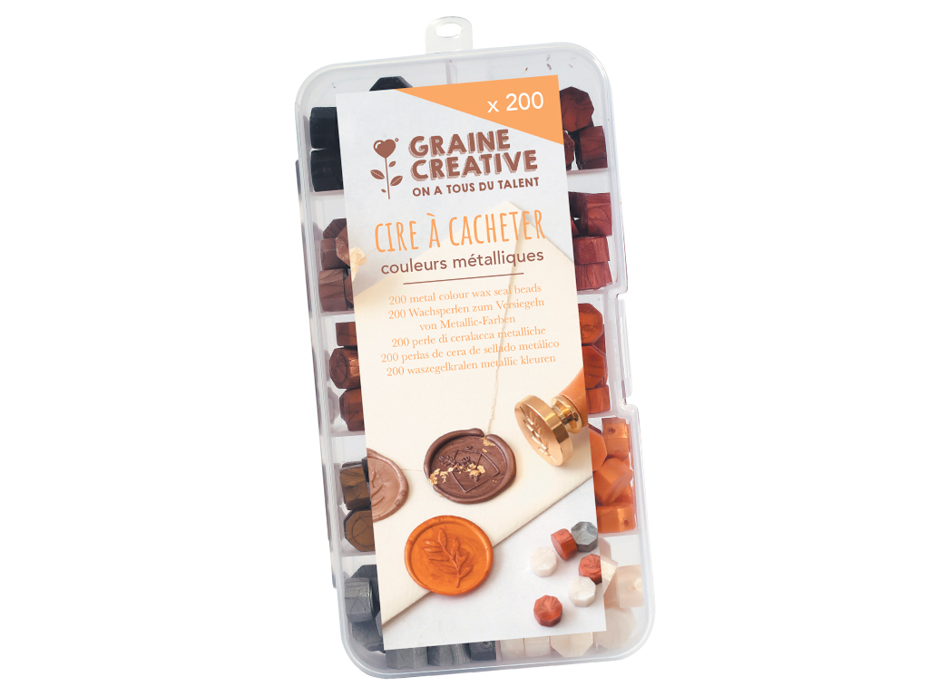 Sealing wax set Graine Creative 10x20pcs metallic