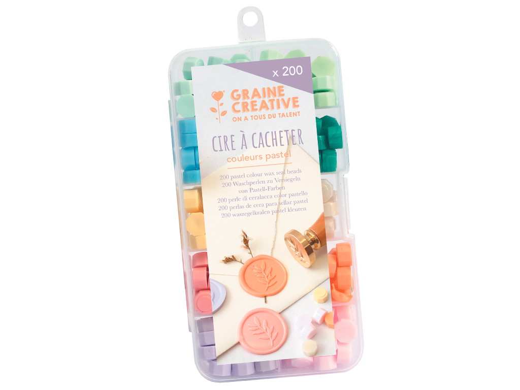 Sealing wax set Graine Creative 10x20pcs pastel