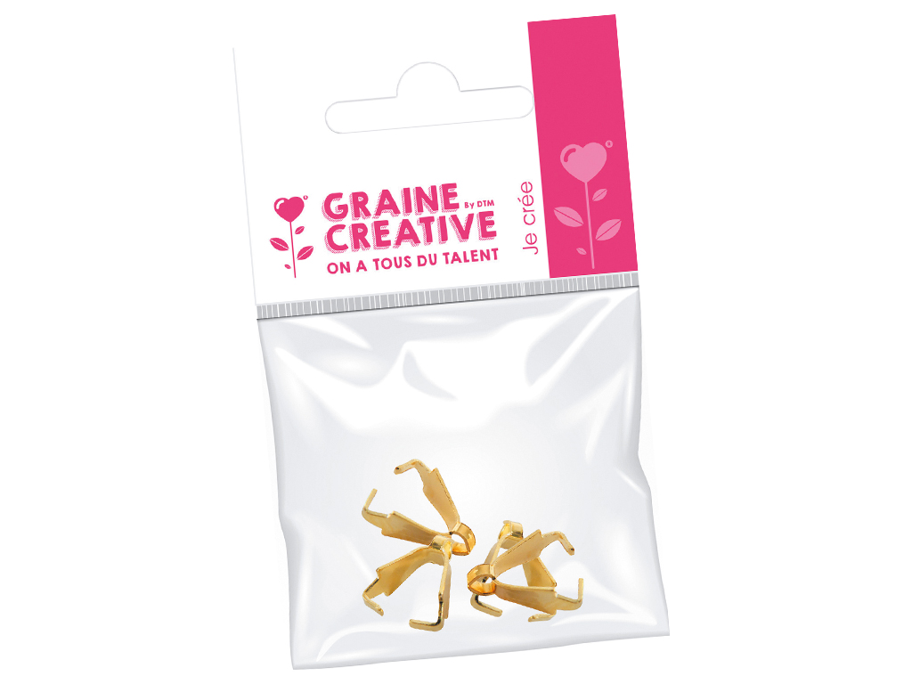 Pendant hook Graine Creative 10mm 4tk gold on blister