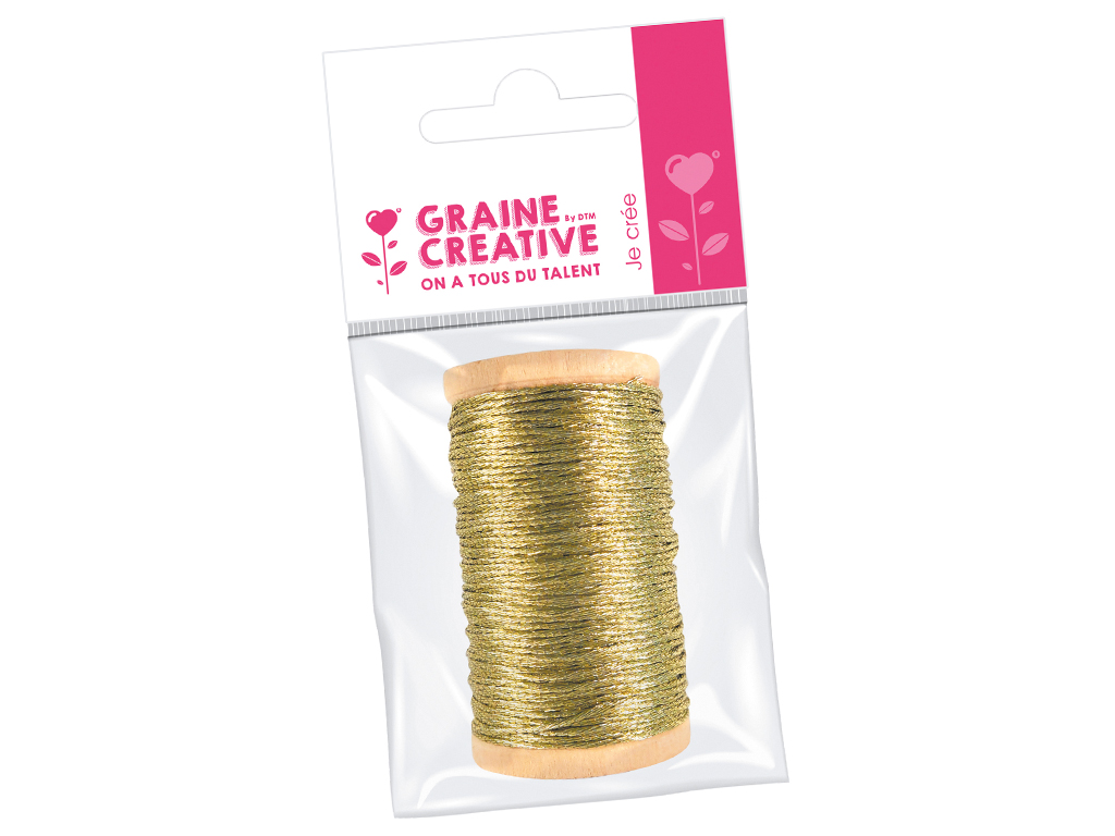 Threading yarn Graine Creative 20m gold