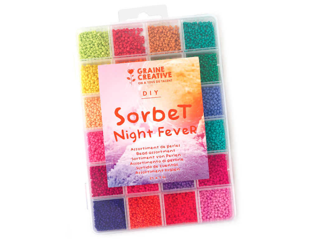 Rocailles Graine Creative 2mm 24x7g sorbet night fever