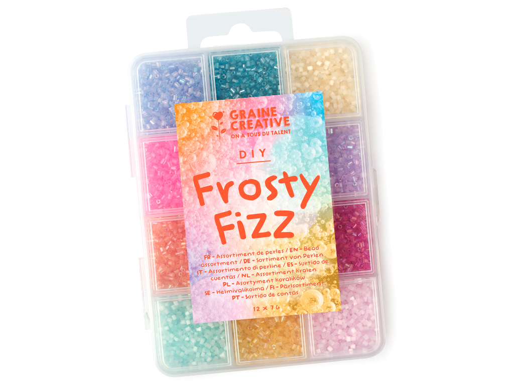 Rocailles Graine Creative 2mm 12x7g rainbow gelato