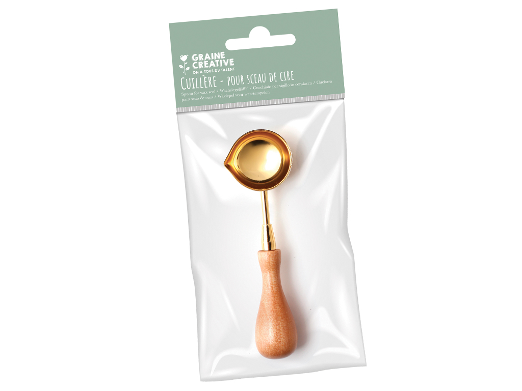 Sealing wax melting spoon Graine Creative on blister