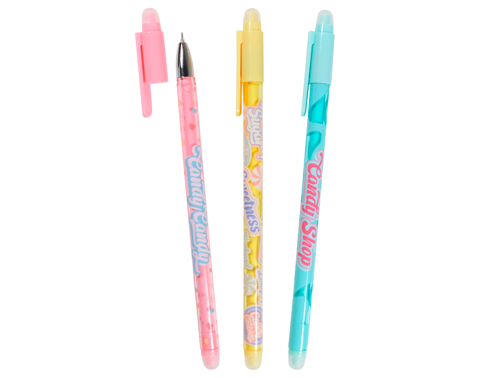 Gel pen erasable M&G Candy shop 0.5 blue assorted