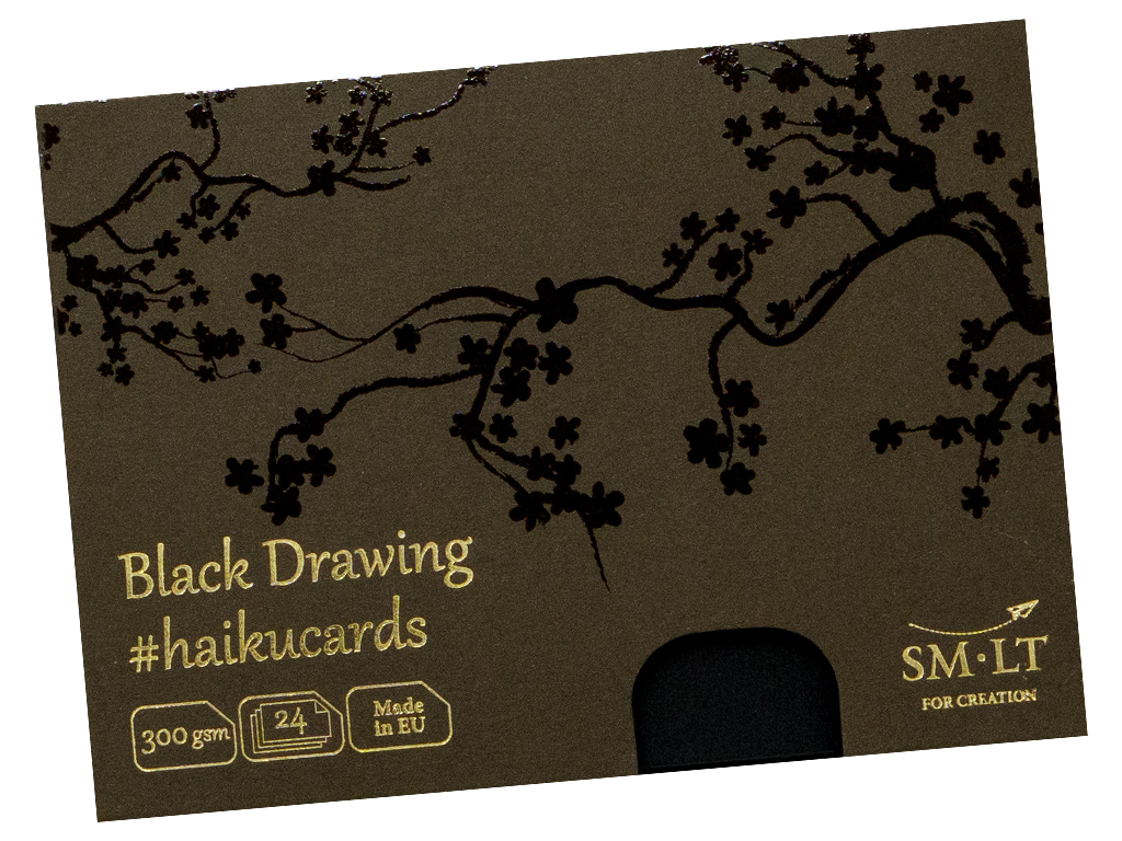 Pastkarte tukša Smlt Art 10x15cm/300g 24gab melns