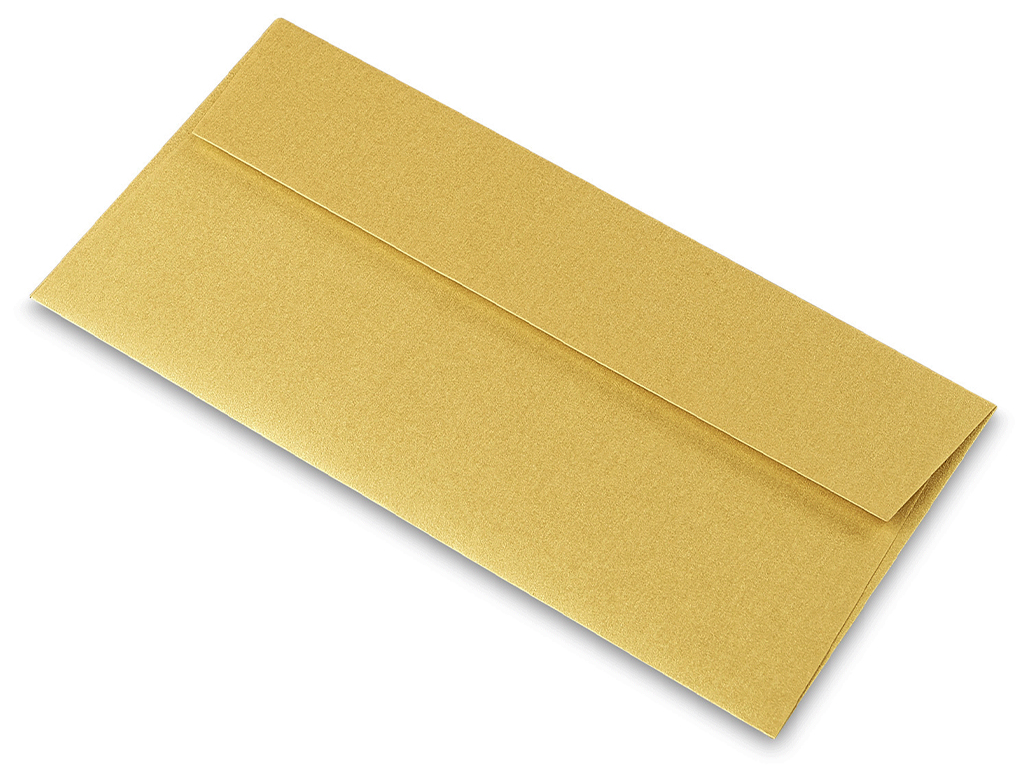 Envelope Curious Metallic DL 110x220mm super gold