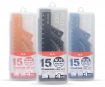 Metal ruler set M&G 15cm assorted in plastic box