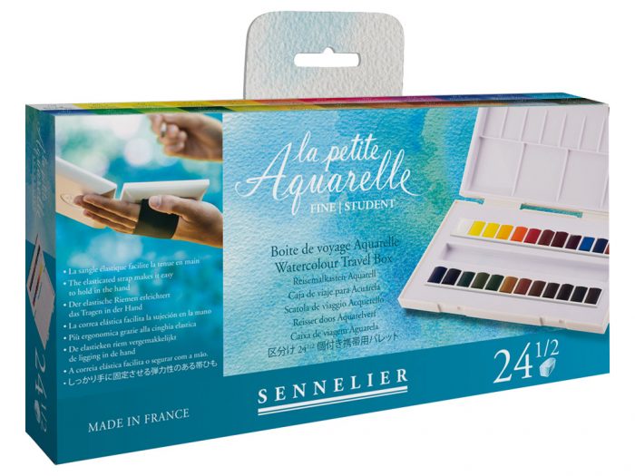 Akvareļkrāsu kubiņu 1/2 komplekts Sennelier La Petite Aquarelle Travel Box - 1/3