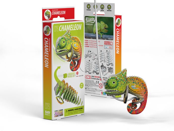 3D modelis Eugy chameleonas - 1/6