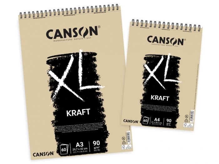 Skiču albums Canson XL Kraft - 1/4