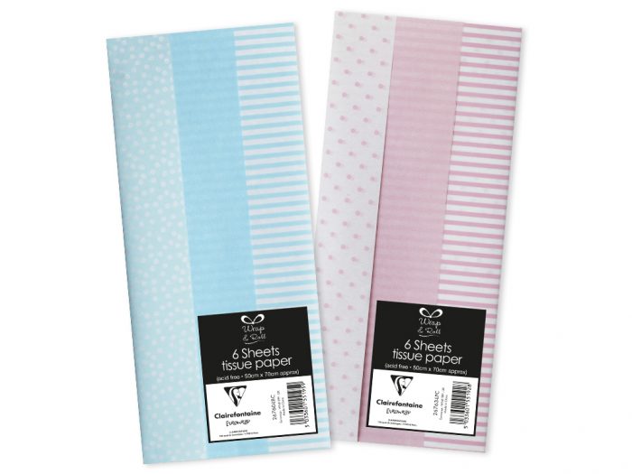 Šilkinis popierius Clairefontaine 50x70cm sulankstytas