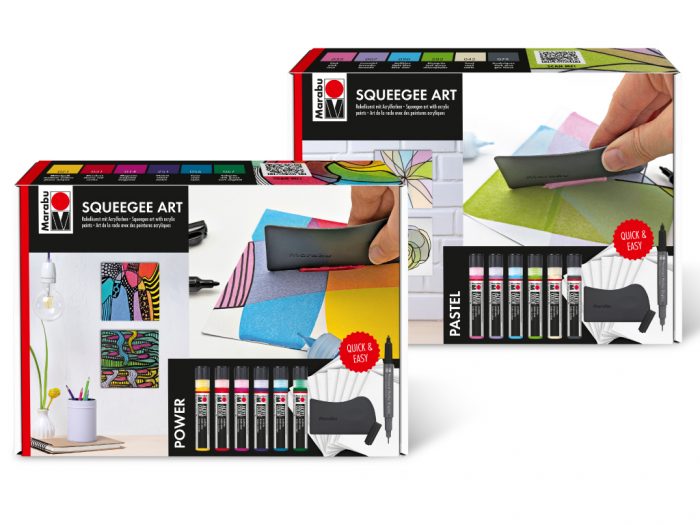 Acrylic set Marabu Squeegee Art - 1/6