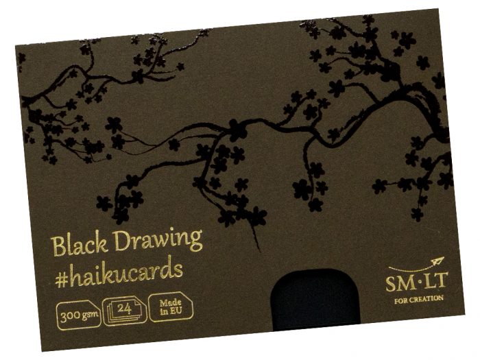 Pastkarte tukša Smlt Art melns - 1/4