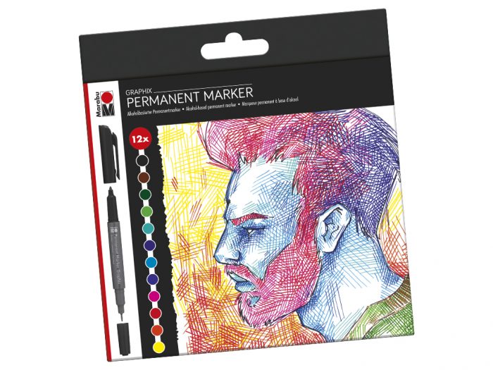 Žymeklių rinkinys Marabu Graphix dviejų galų - 1/6