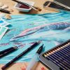 Watersoluble ink pencils Derwent Inktense in metal box - 4/6