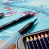 Watersoluble ink pencils Derwent Inktense in metal box - 5/6